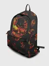 Рюкзак джинсовый / Огненные черепа | Carbon