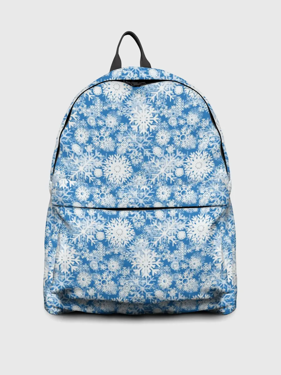 Рюкзак джинсовый / Узоры Снежных Хлопьев