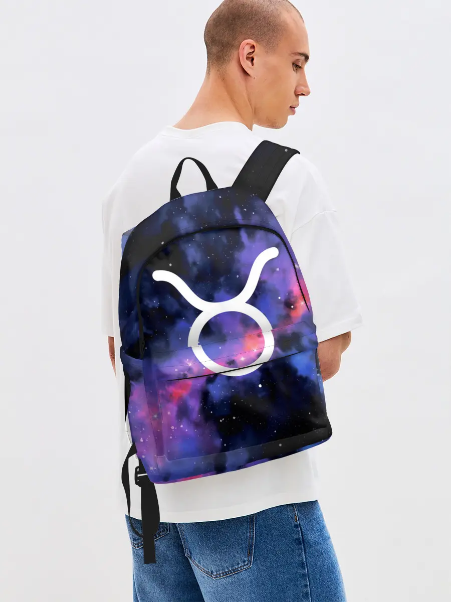 Рюкзак джинсовый / Телец / Taurus, Знак зодиака