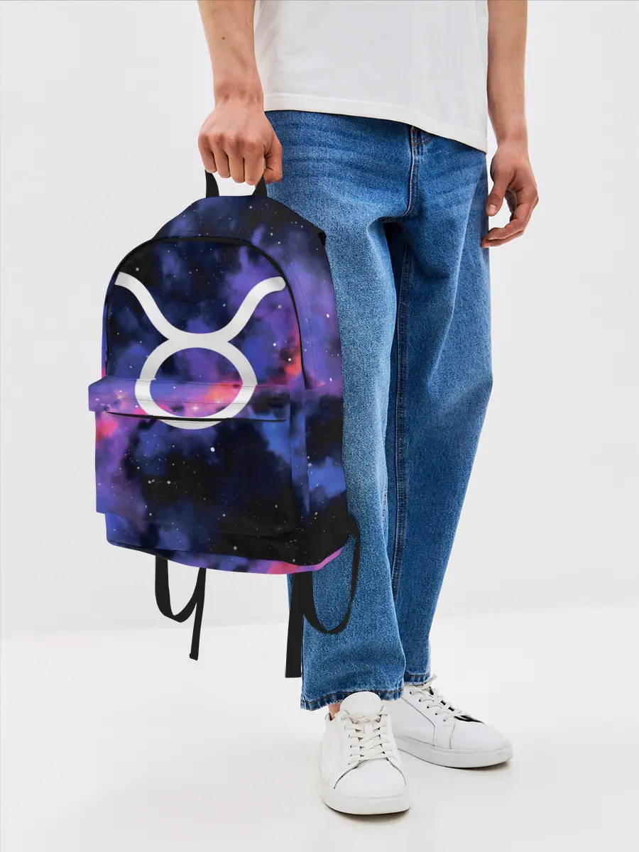 Рюкзак джинсовый / Телец / Taurus, Знак зодиака