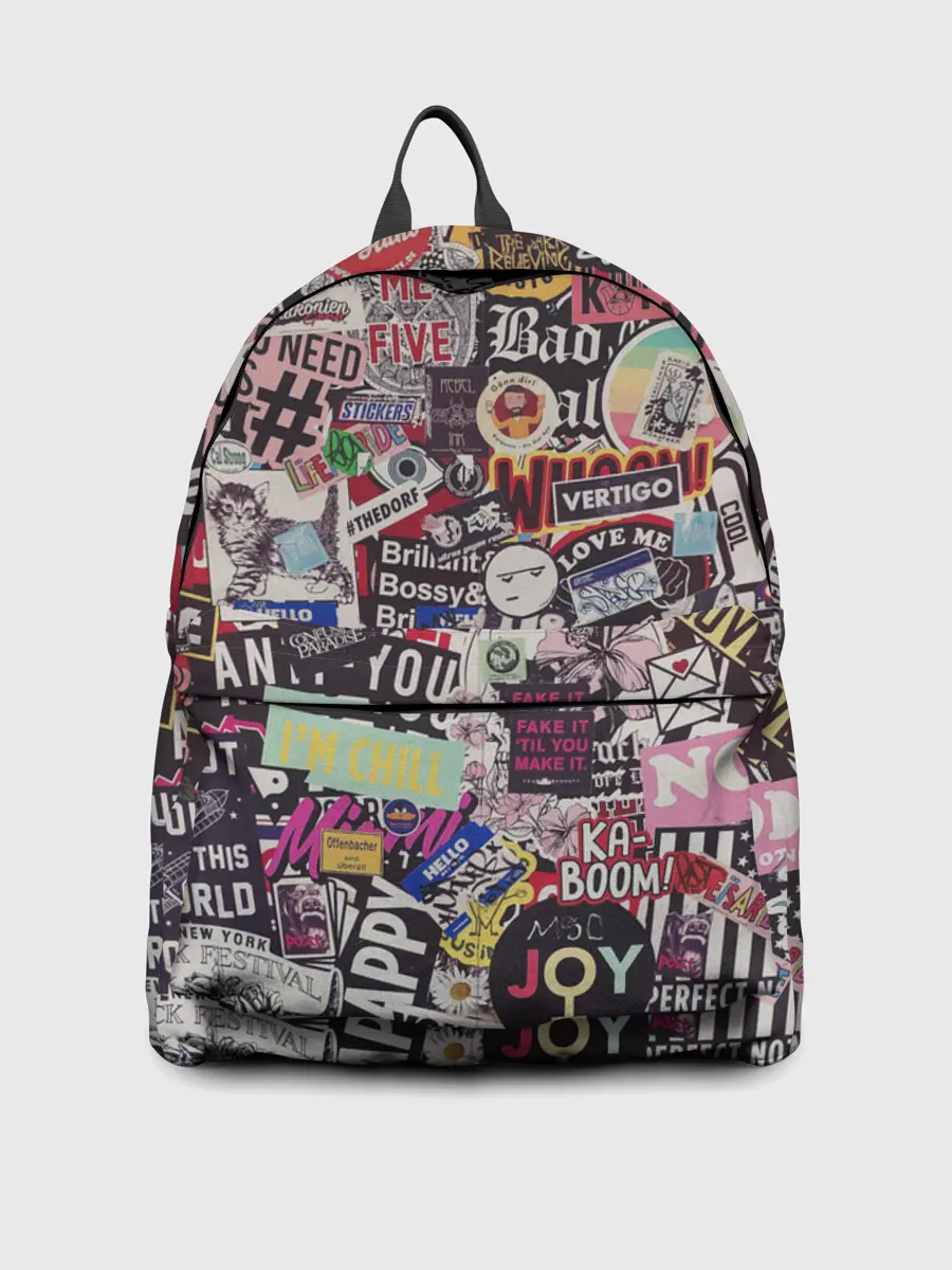 Рюкзак джинсовый / Набор Стикеров