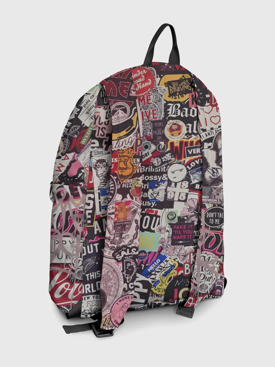 Рюкзак джинсовый / Набор Стикеров