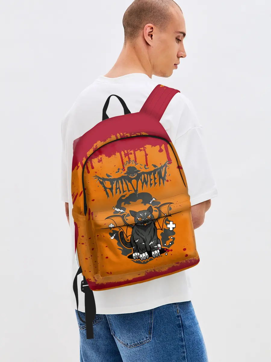 Рюкзак джинсовый / ЛЕТУЧАЯ КОТОМЫШЬ | ХЭЛЛОУИН