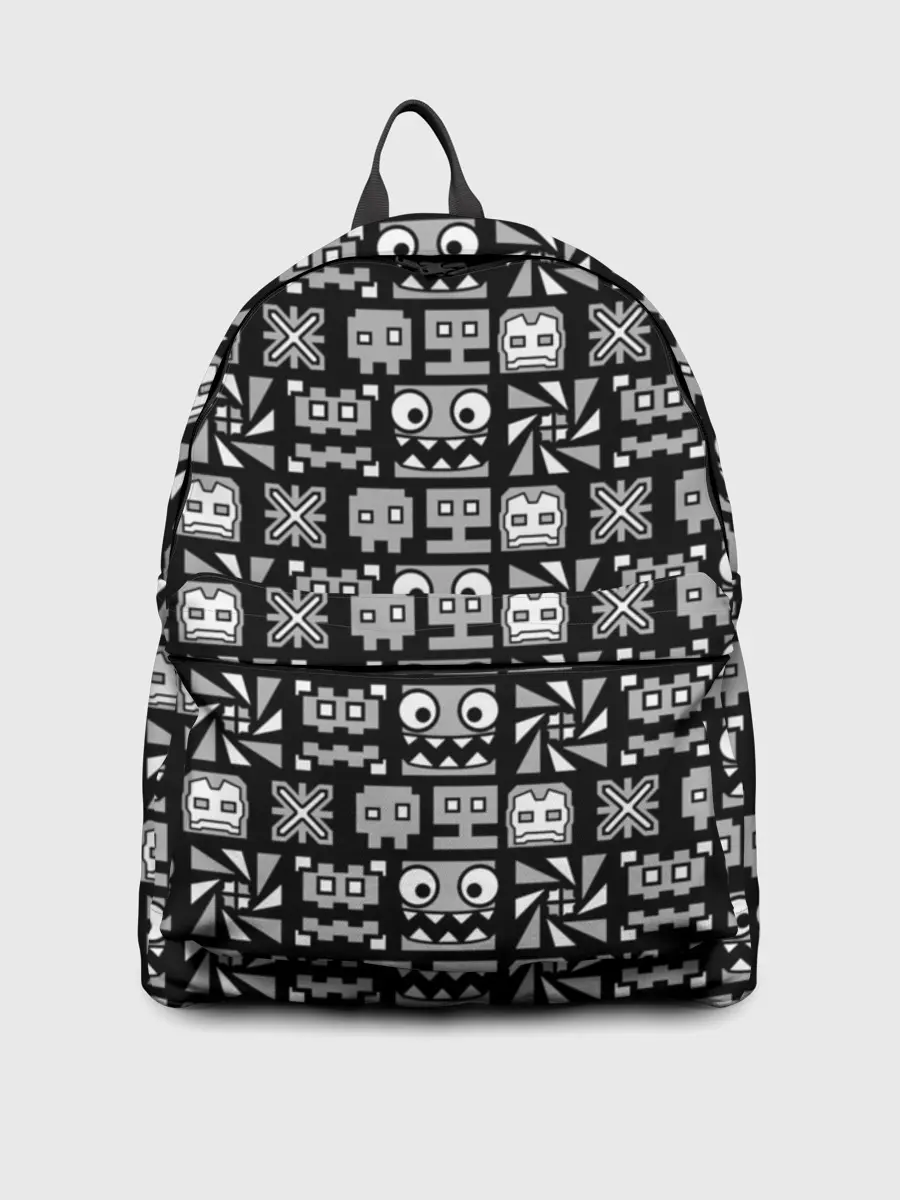 Рюкзак джинсовый / Geometry Dash | Cubes