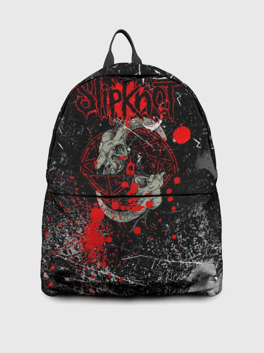 Рюкзак джинсовый / Рок Группа Слипкнот | Slipknot Гранж