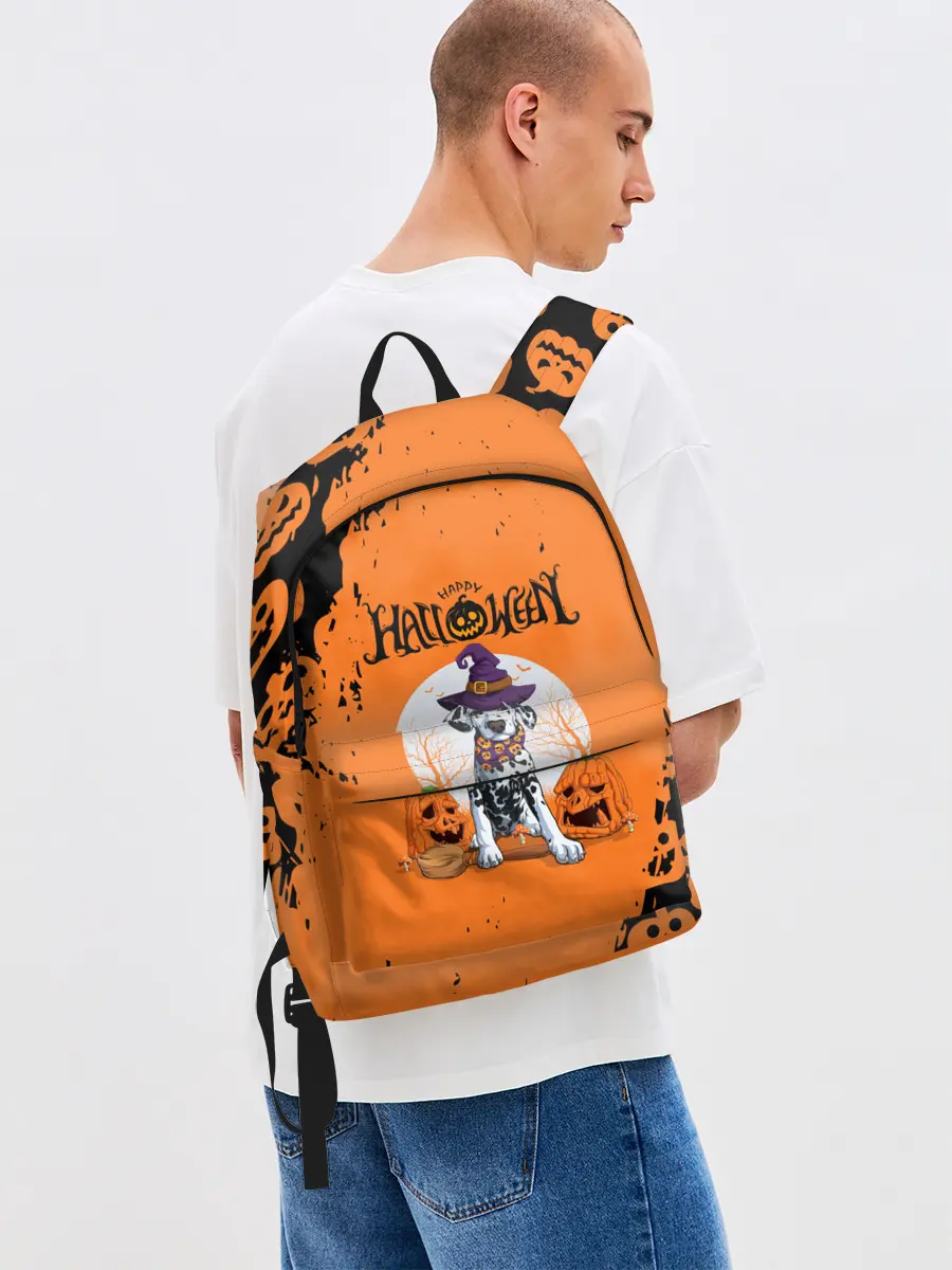 Рюкзак джинсовый / Далматинец в шляпе | Хэллоуин