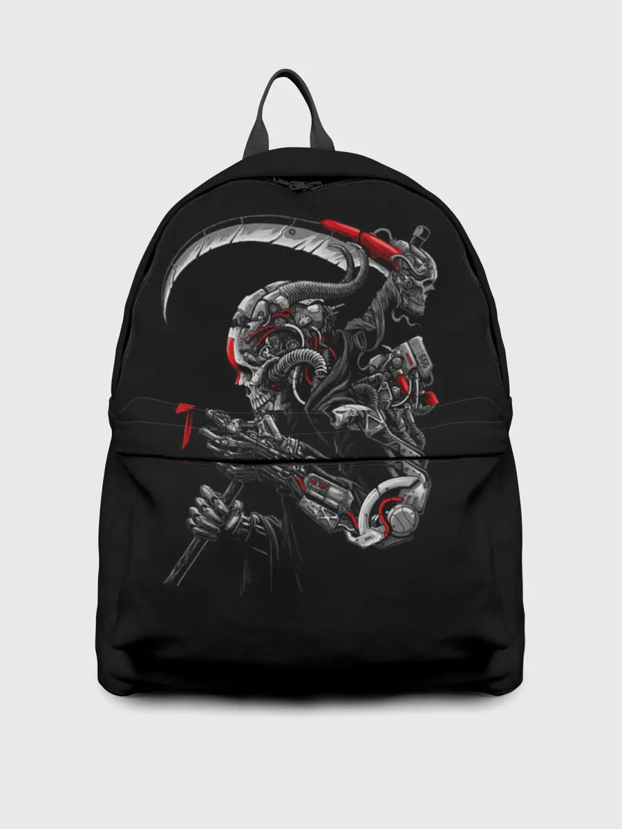 Рюкзак джинсовый / Робот и птица