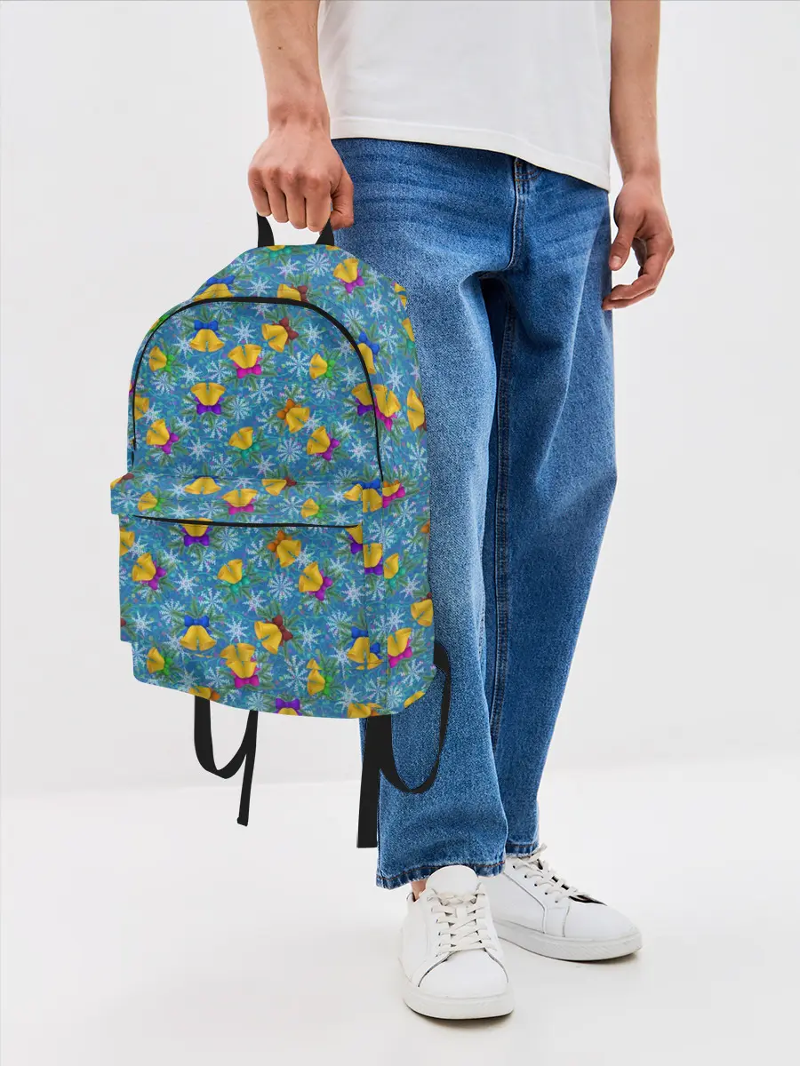 Рюкзак джинсовый / Праздничные Колокольчики