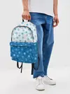 Рюкзак джинсовый / Светло-Тёмные Снежинки
