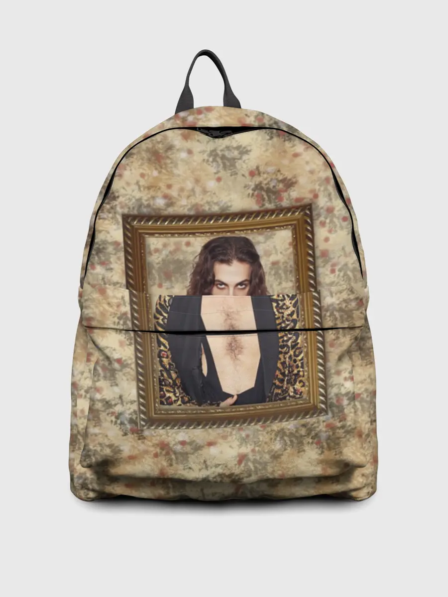 Рюкзак джинсовый / Домиано Давид. Портрет на стене