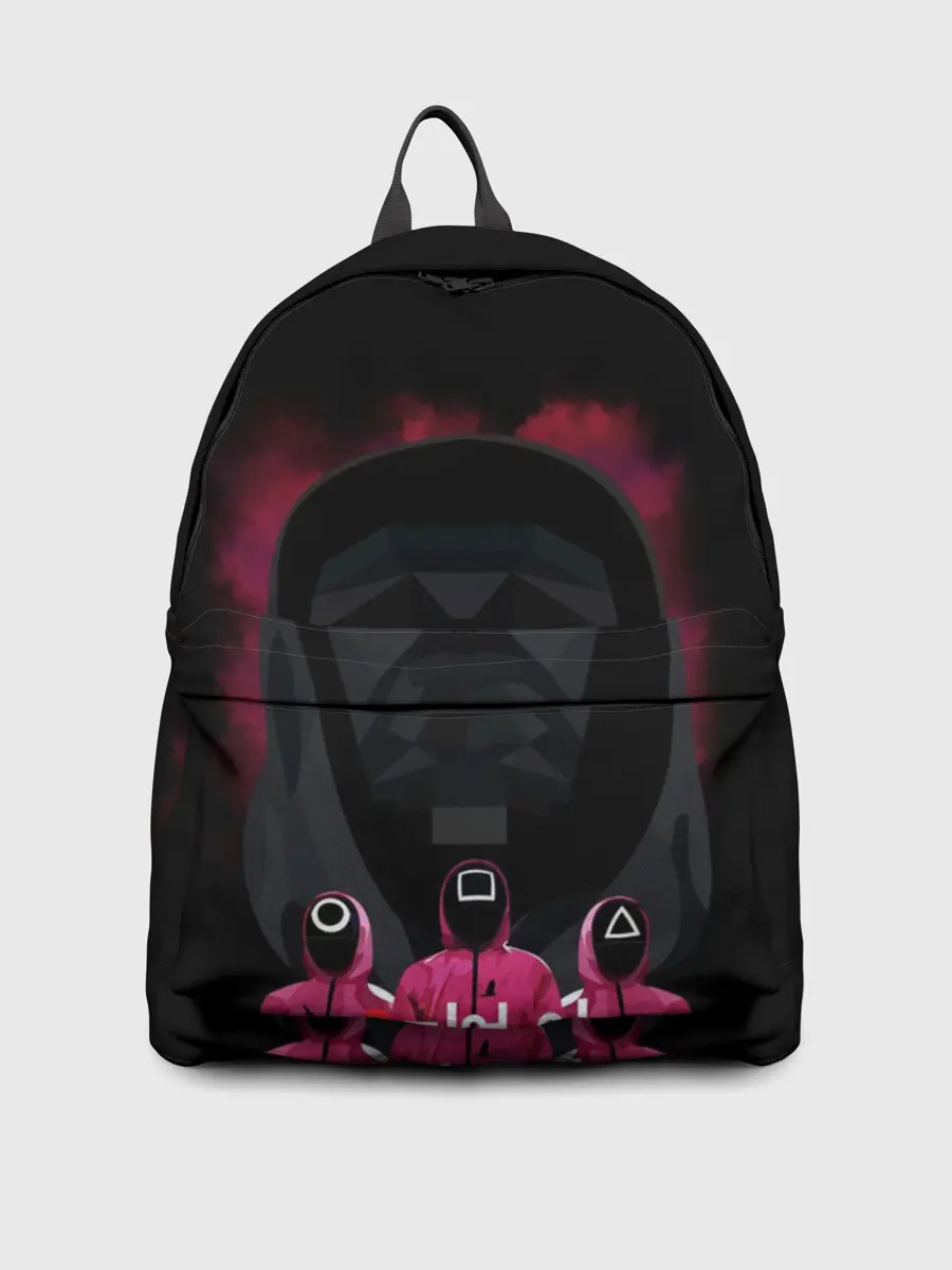 Рюкзак джинсовый / Игра в кальмара Маска