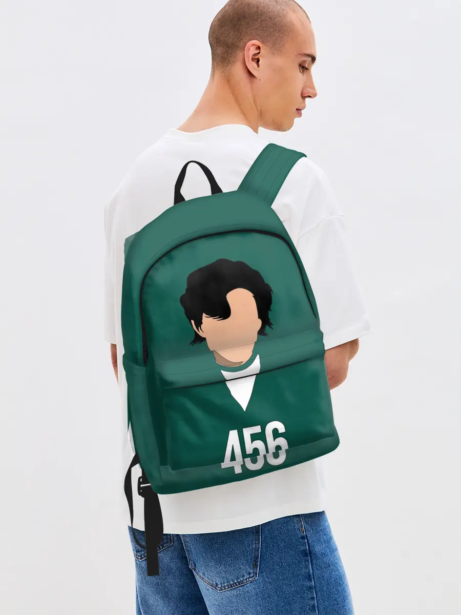 Рюкзак джинсовый / Номер 456 || Игра в кальмара