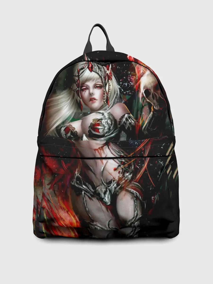 Рюкзак джинсовый / Ведьма с красными глазами