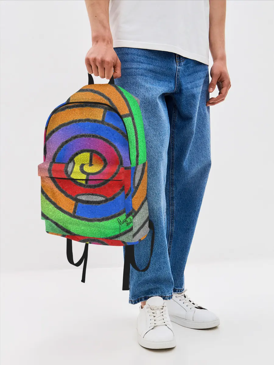 Рюкзак джинсовый / Маечная спираль