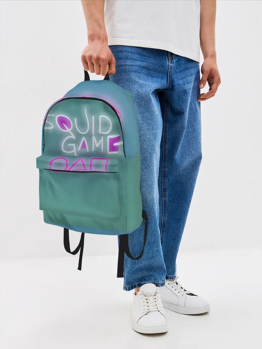 Рюкзак джинсовый / Squid game a