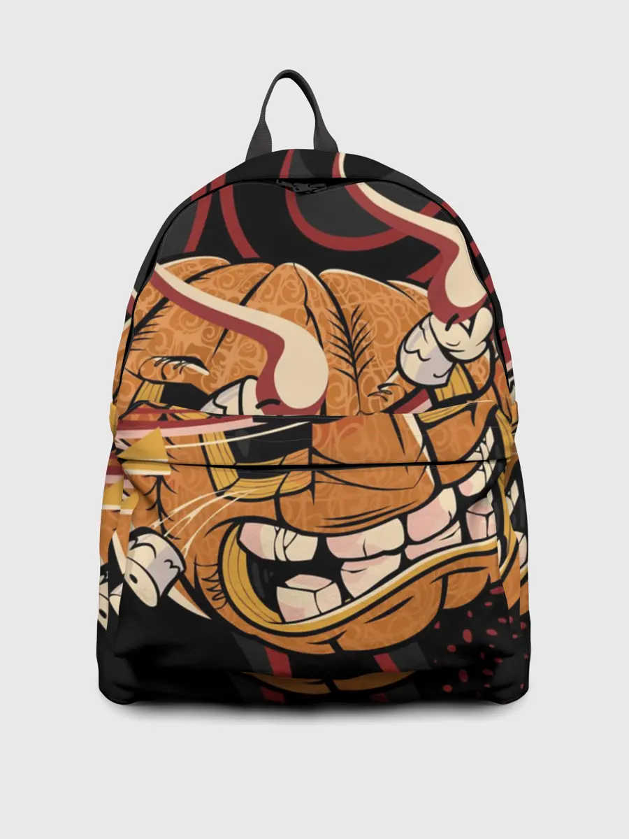 Рюкзак джинсовый / Хеллоуинская тыква-хання