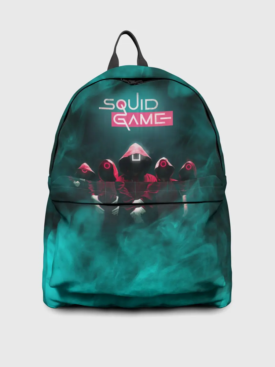 Рюкзак джинсовый / СТРАЖА В МАСКАХ | ИГРА В КАЛЬМАРА