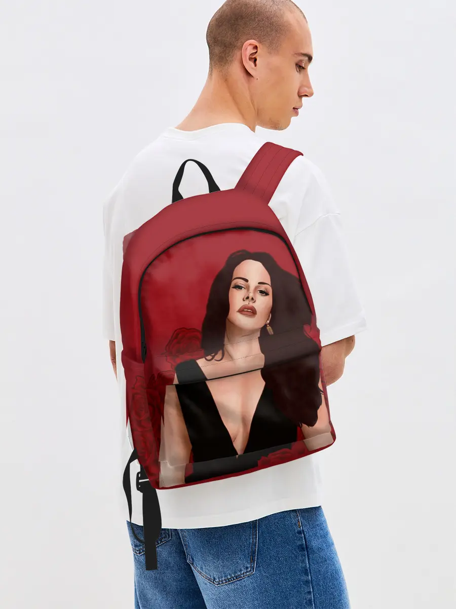 Рюкзак джинсовый / Лана в розах