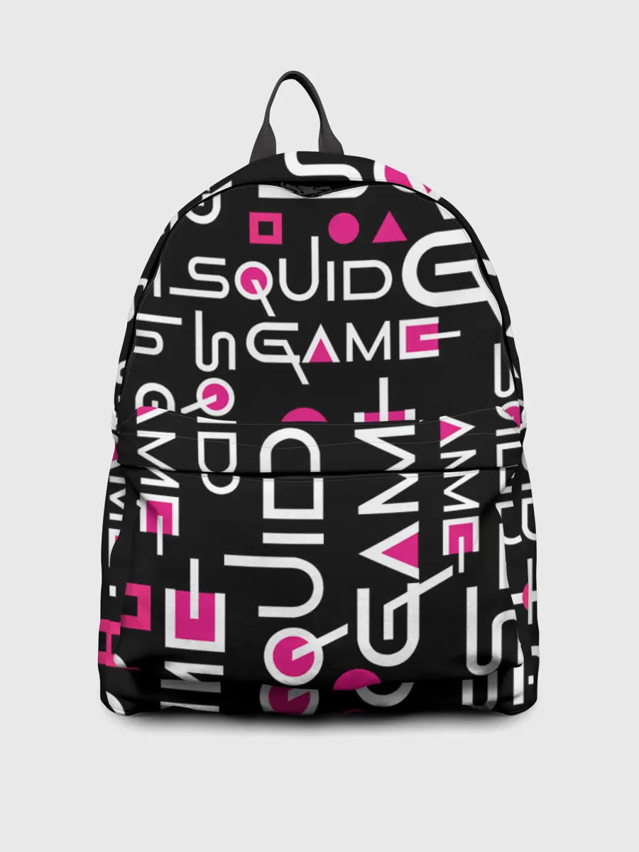 Рюкзак джинсовый / SQUID GAME ЛОГО PINK