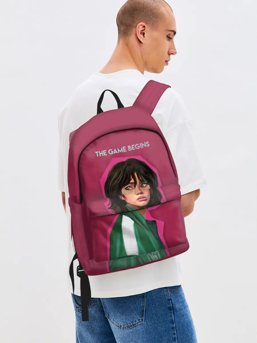 Рюкзак джинсовый / Игрок Ojingeo geim.