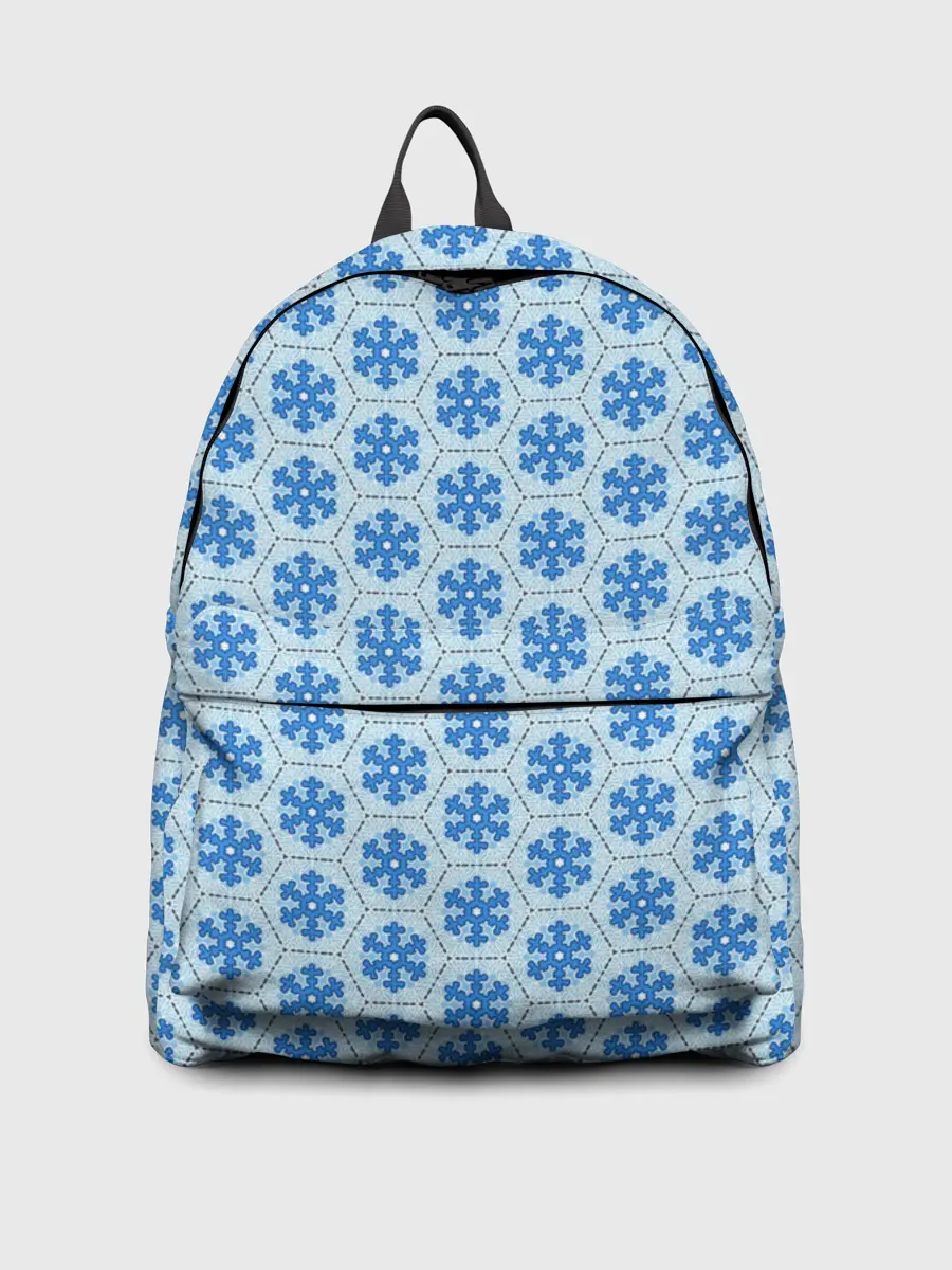 Рюкзак джинсовый / Снежинки