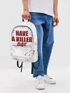 Рюкзак джинсовый / blood have a killer day Dexter