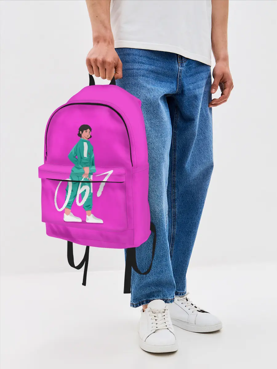 Рюкзак джинсовый / Игрок в кальмара 067