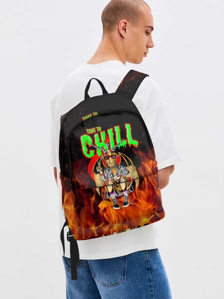 Рюкзак джинсовый / Time to chill in fire