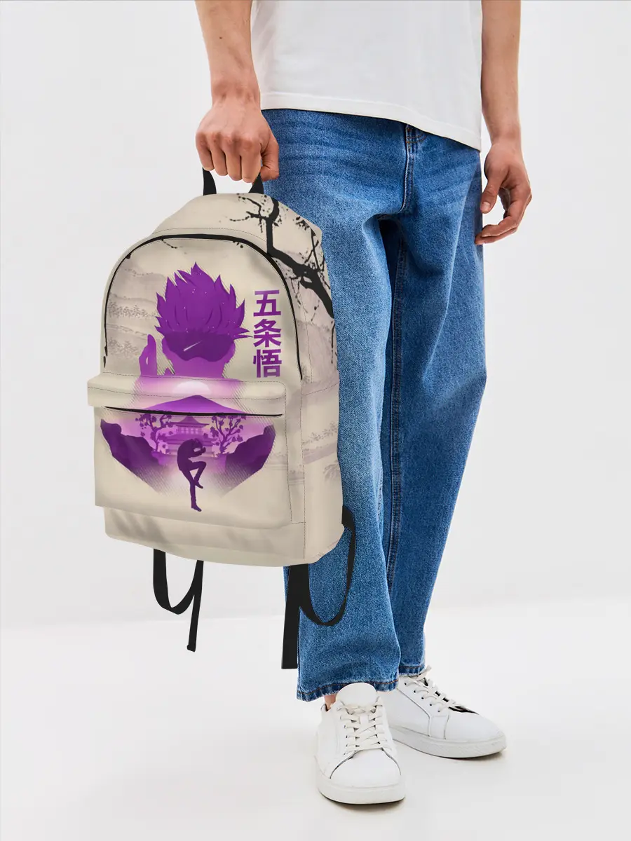 Рюкзак джинсовый / Сатору Годжо японский стиль