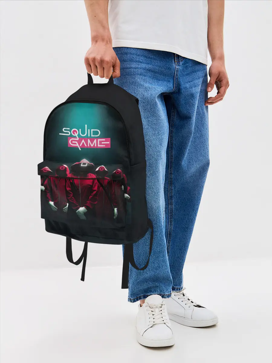 Рюкзак джинсовый / Беспощадный Кальмар