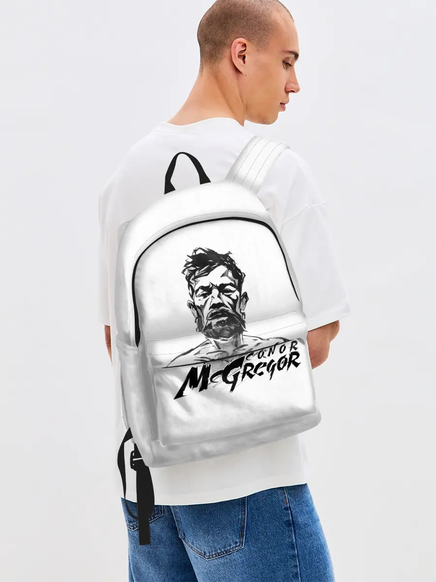 Рюкзак джинсовый / Портрет Конор МакГрегора