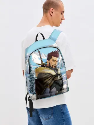 Рюкзак джинсовый / Весемир, Ведьмак