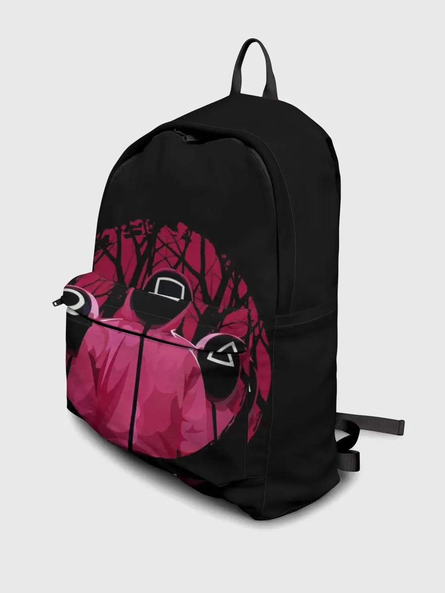 Рюкзак джинсовый / Игра в кальмара Маски