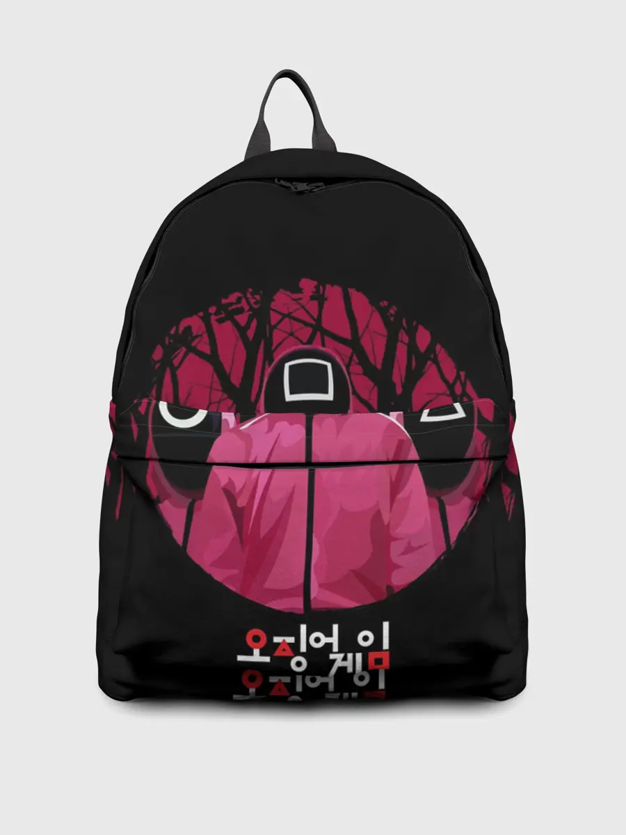 Рюкзак джинсовый / Игра в кальмара Маски