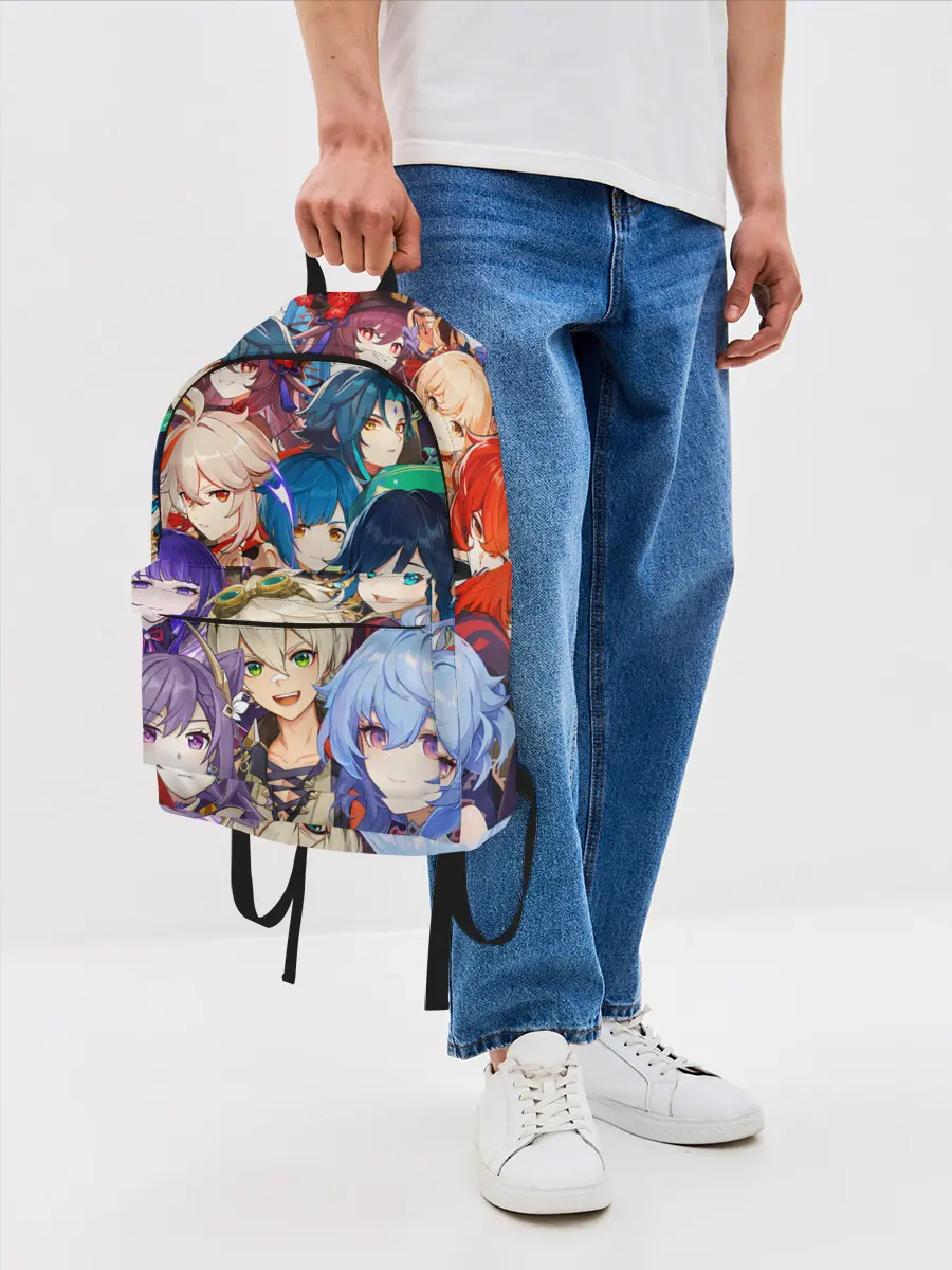 Рюкзак джинсовый / Genshin Impact - персонажи