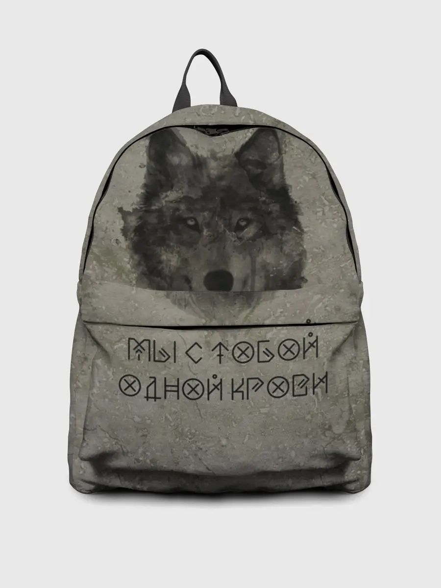 Рюкзак джинсовый / Волк | Мы с тобой одной крови