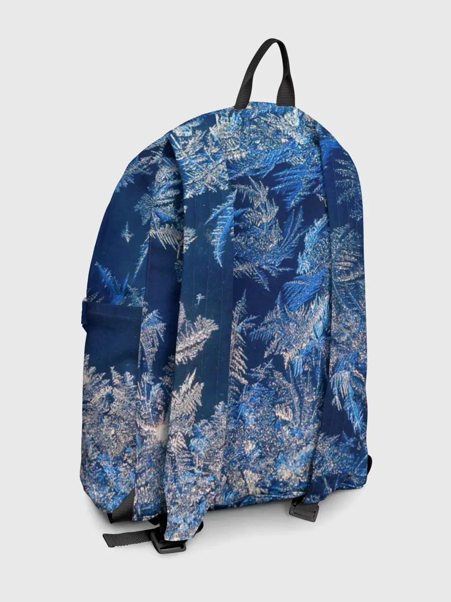 Рюкзак джинсовый / Снежинки макро snowflakes macro