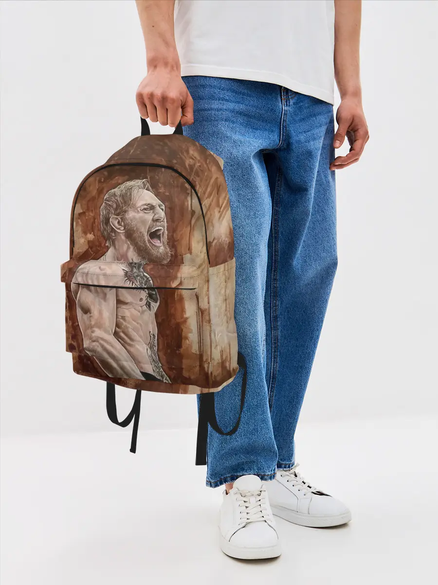 Рюкзак джинсовый / Ярость Конора МакГрегора