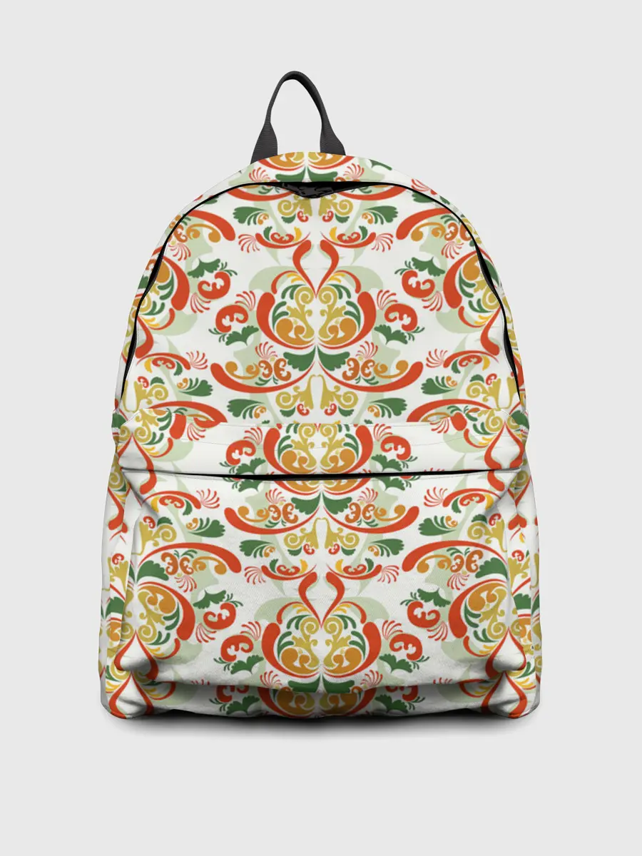 Рюкзак джинсовый / Хохломские узоры II