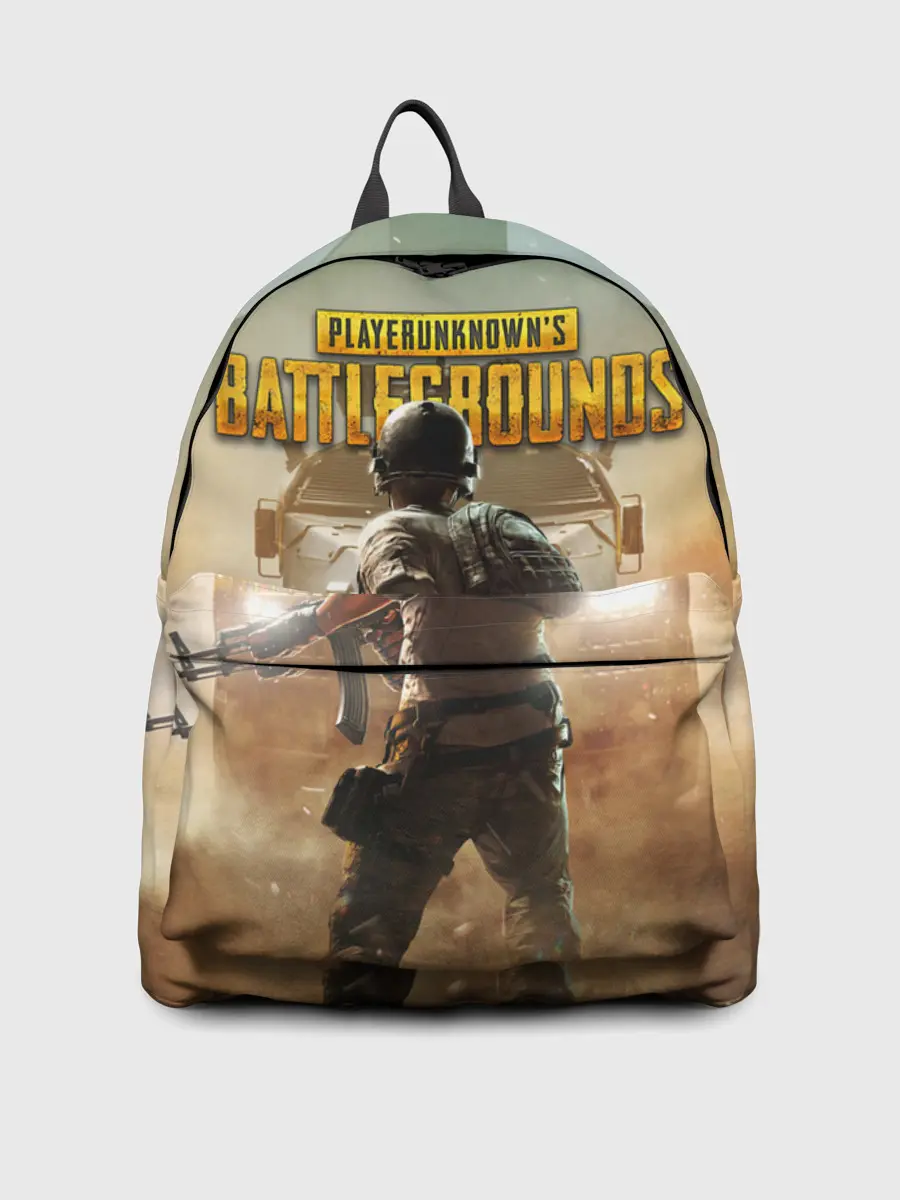 Рюкзак джинсовый / PUBG СОЛДАТ В ШЛЕМЕ | ПАБГ