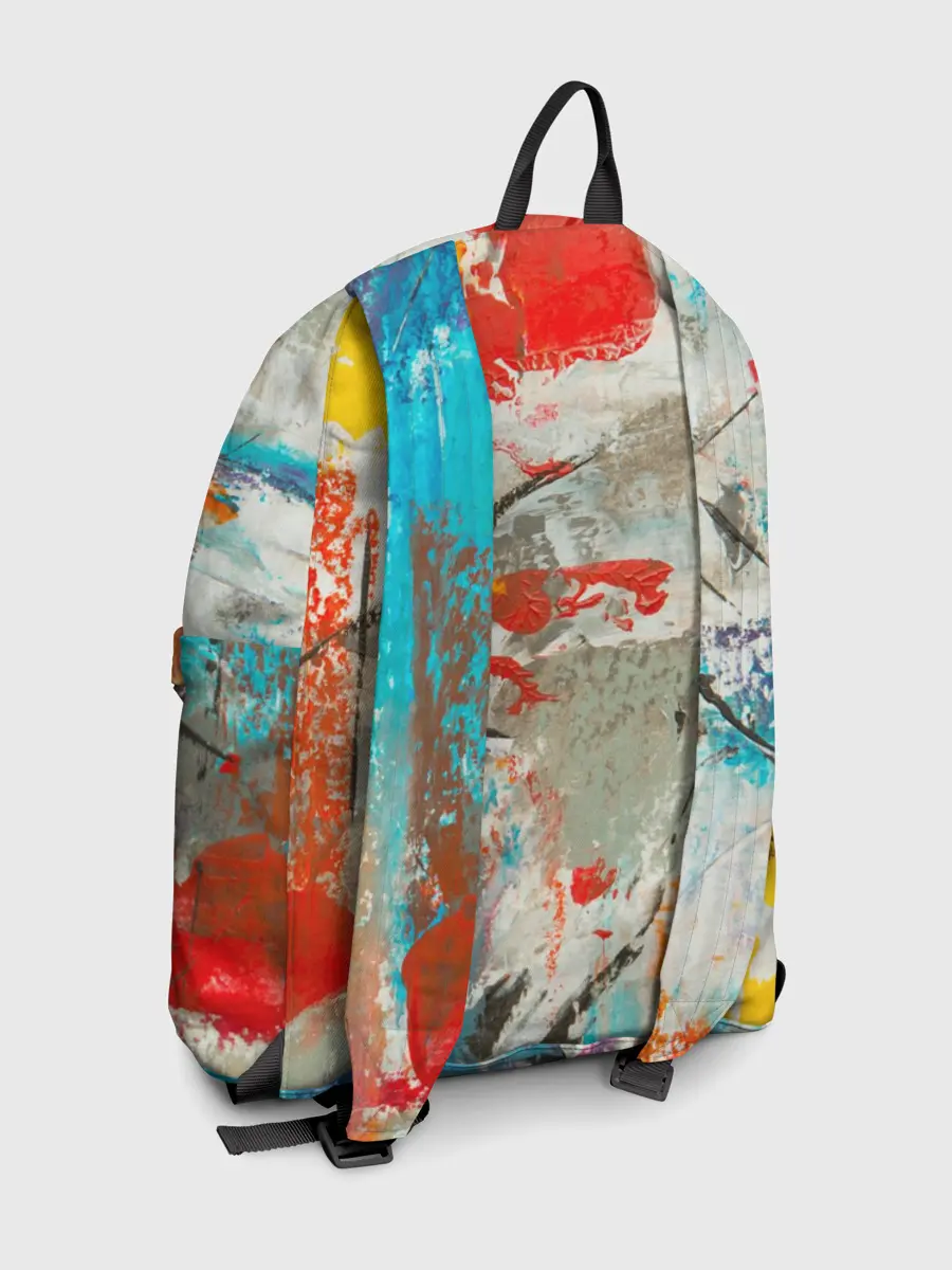 Рюкзак джинсовый / Буйство красок 3D