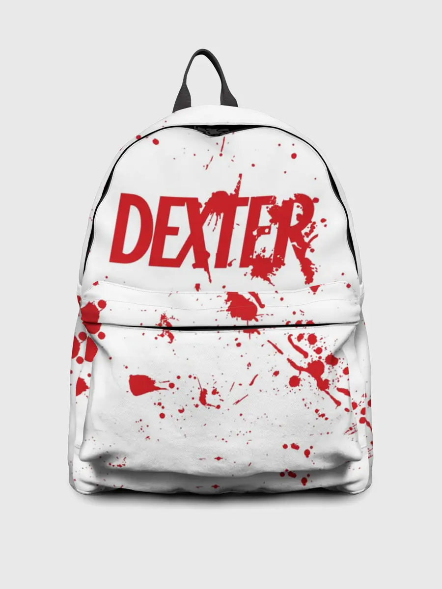 Рюкзак джинсовый / Dexter logo Декстер брызги крови