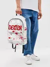 Рюкзак джинсовый / Dexter logo Декстер брызги крови