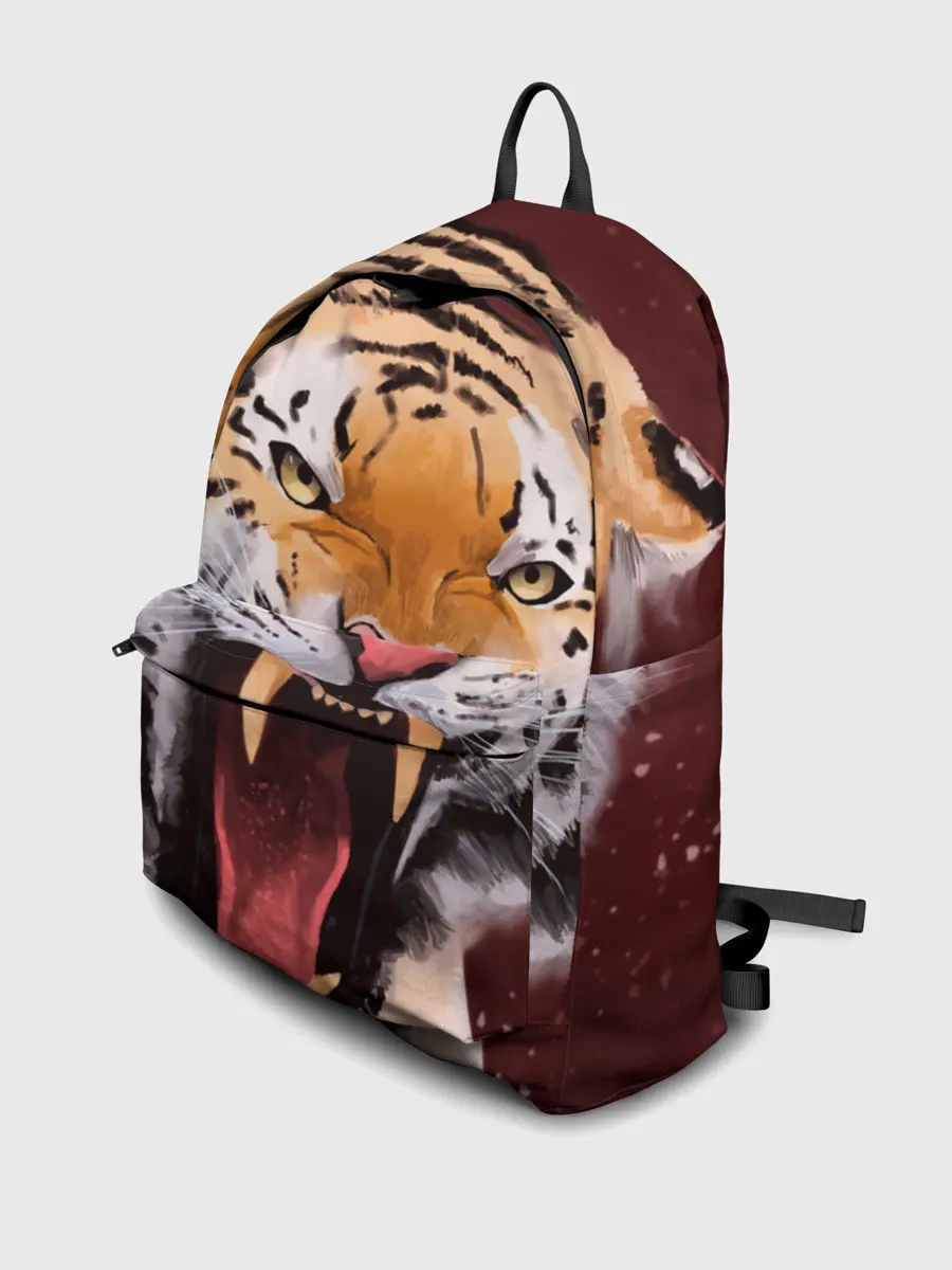 Рюкзак джинсовый / Тигр красавчик сердится