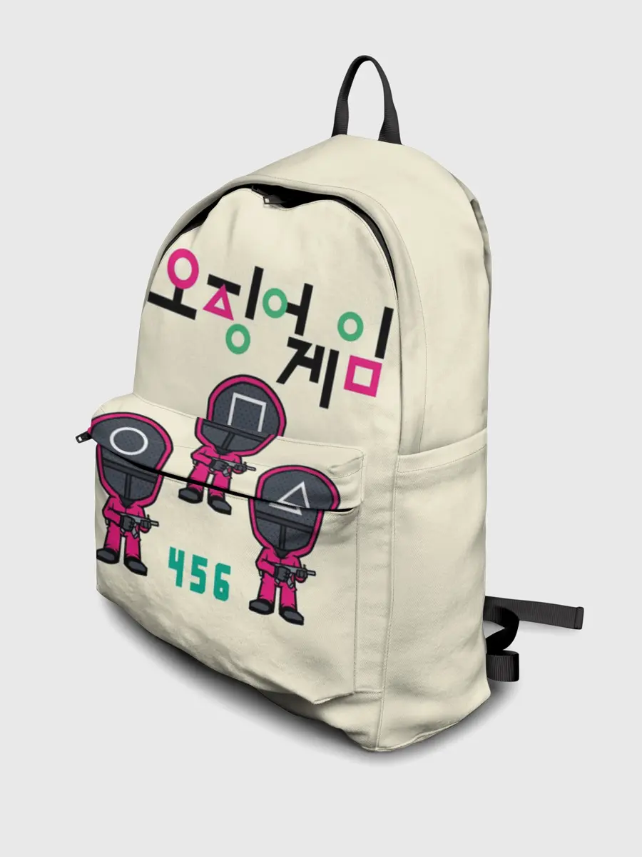 Рюкзак джинсовый / ИГРА В КАЛЬМАРА 456 | SQUID GAME 456