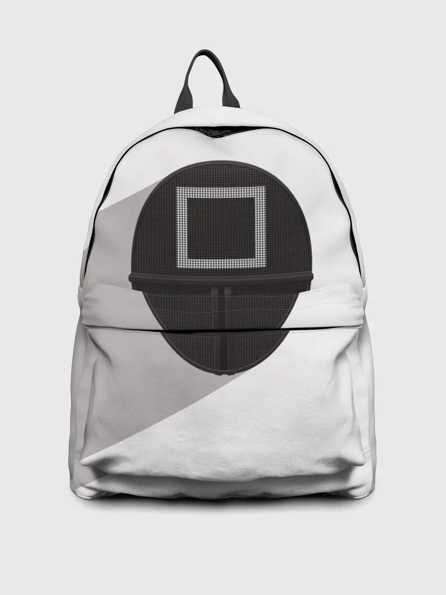 Рюкзак джинсовый / ИГРА В КАЛЬМАРА КВАДРАТ | SQUID GAME