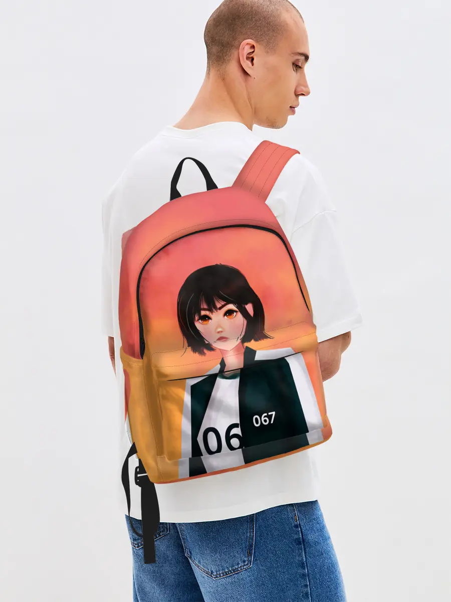 Рюкзак джинсовый / Красавица 067