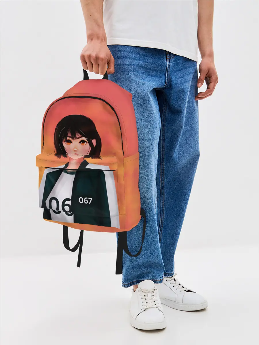 Рюкзак джинсовый / Красавица 067