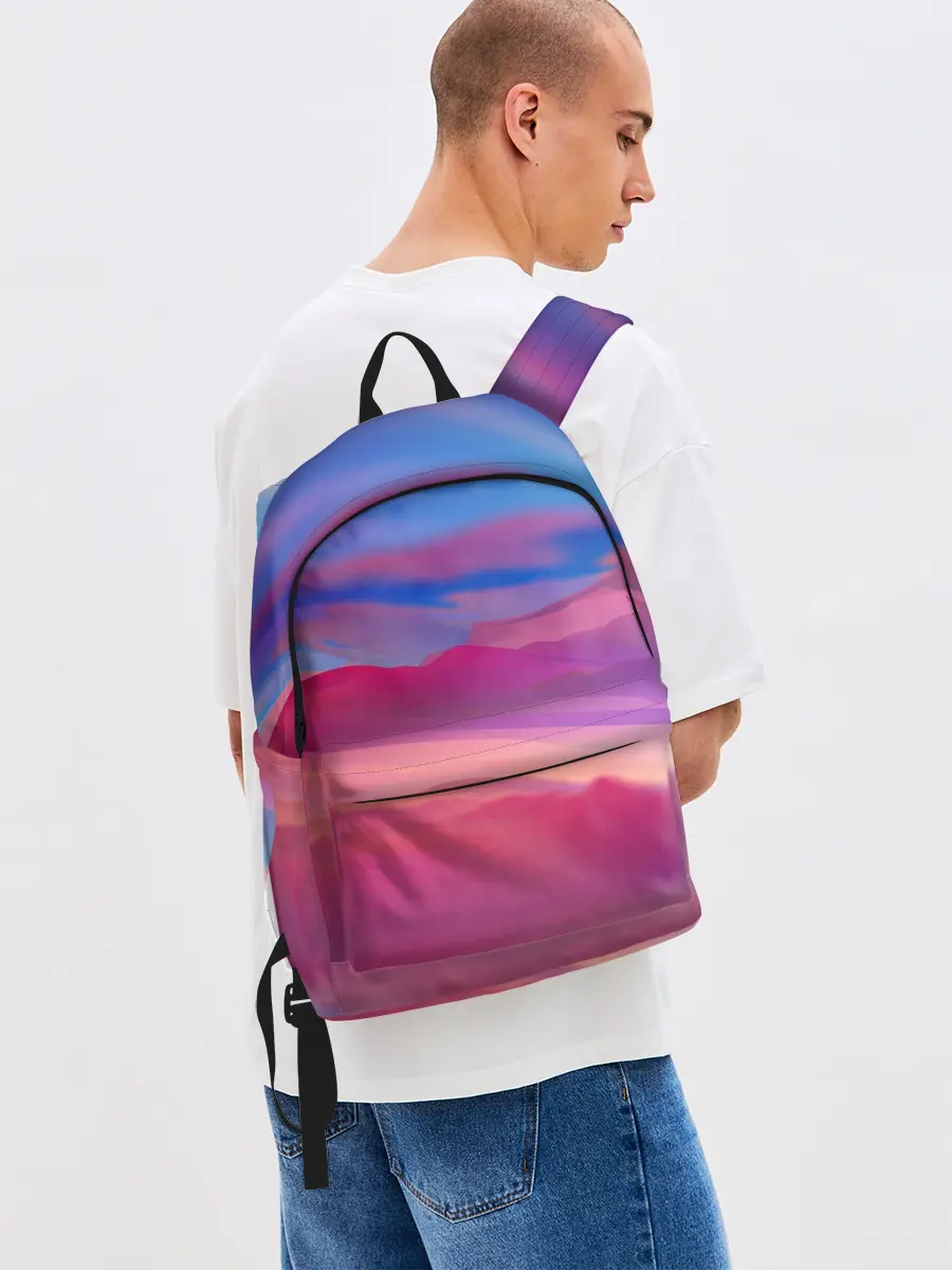 Рюкзак джинсовый / Гармоничные цветовые волны