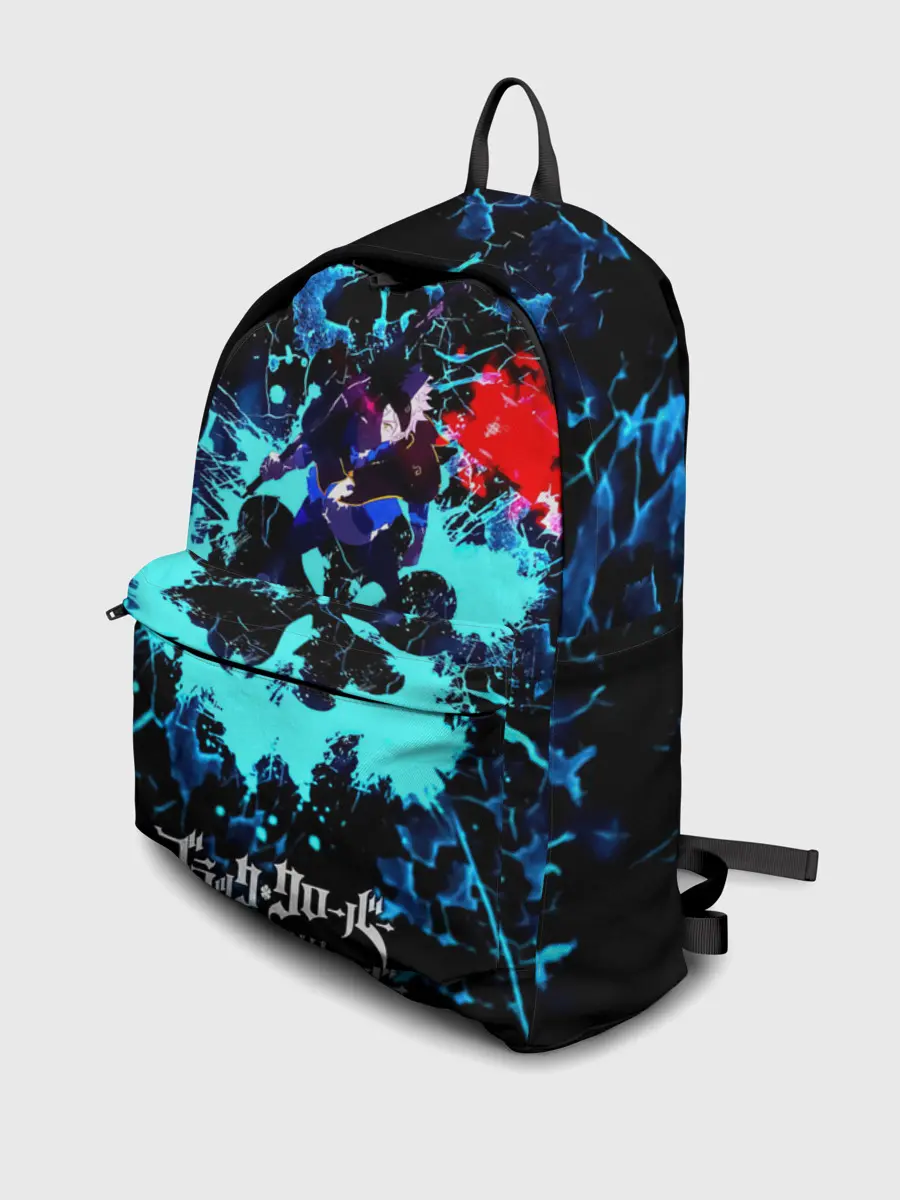 Рюкзак джинсовый / Аста - Чёрный Клевер